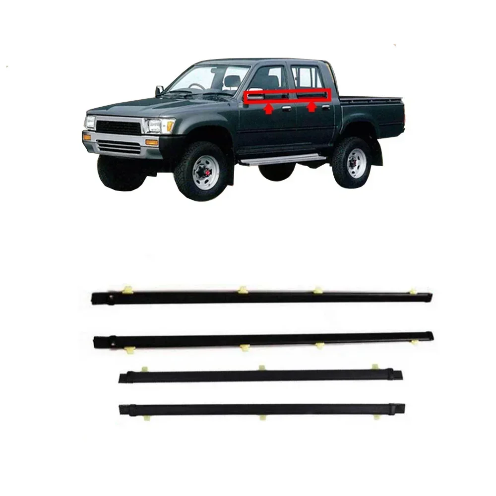 Door Weather Strip - 4 Pcs Weatherstrip Moulding Window Belt