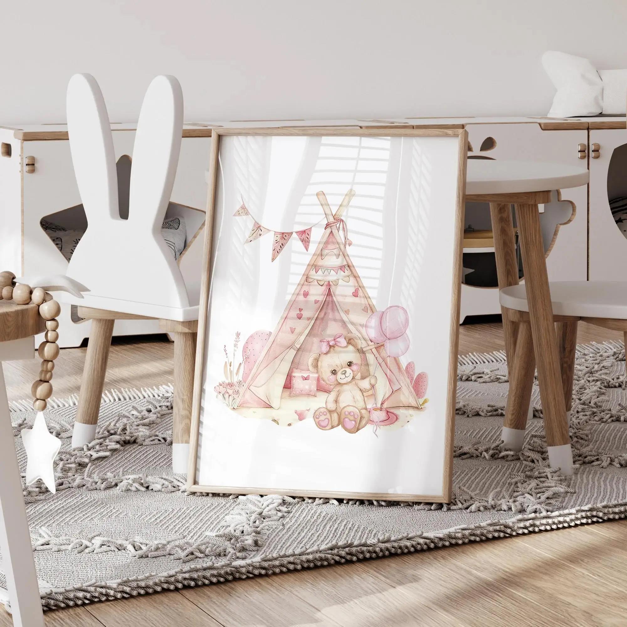 Pink Dream Bear Carousel Tent  - đánh giá và giá Home Improvement Kids