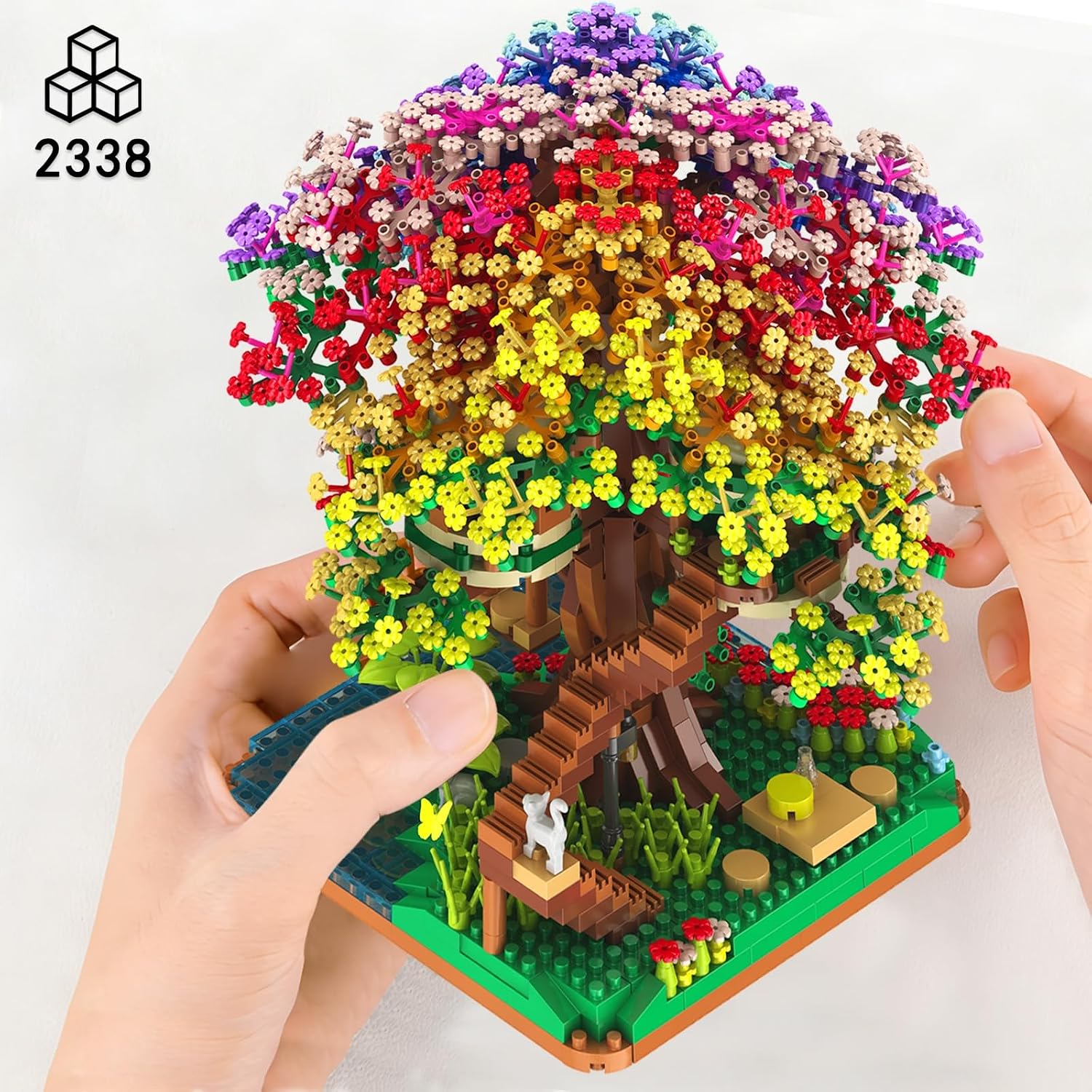 2338PCS DIY Rainbow Tree House - đánh giá và giá Home Improvement Kids