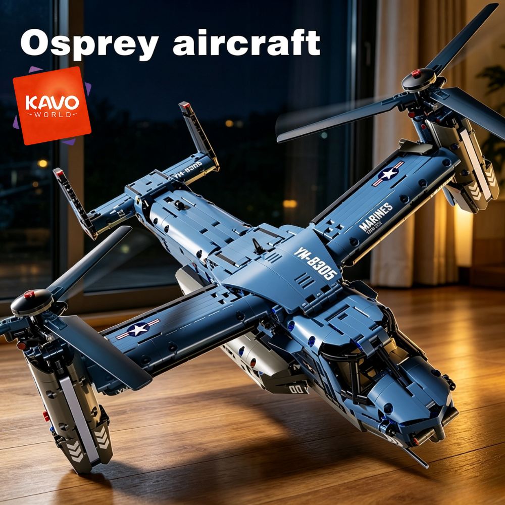 KAVOWORLD 1486PCS V-22 Osprey  - đánh giá và giá Home Improvement By